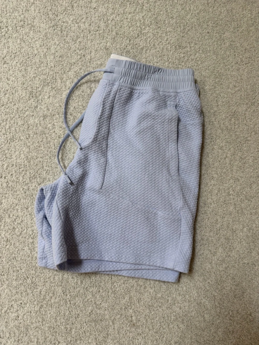 lululemon athletica Light Blue Quilted Athletic Shorts - Picture 2 of 4